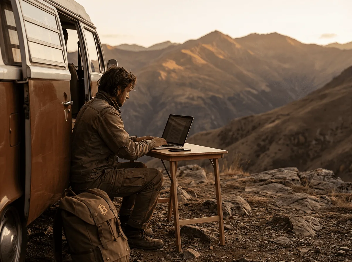 Crypto and spiritual entrepreneurship, financial sovereignty beside nomadic conscious living