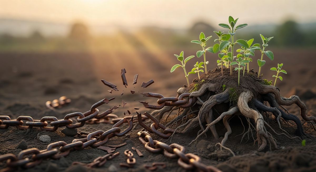 Je moeder kon niet schreeuwen. Haar moeder kon niet schreeuwen. En nu zit jij met een keel die dichtzit.