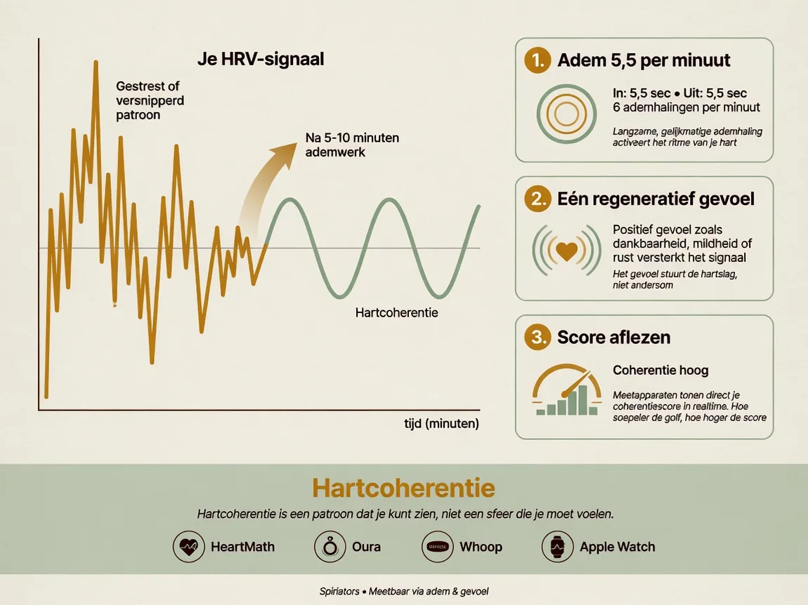 Infographic: Infographic in Spiriators-huisstijl, 4:3, JPEG of PNG. Kleuren: amber #a66b29, saliegroen #50957a, a