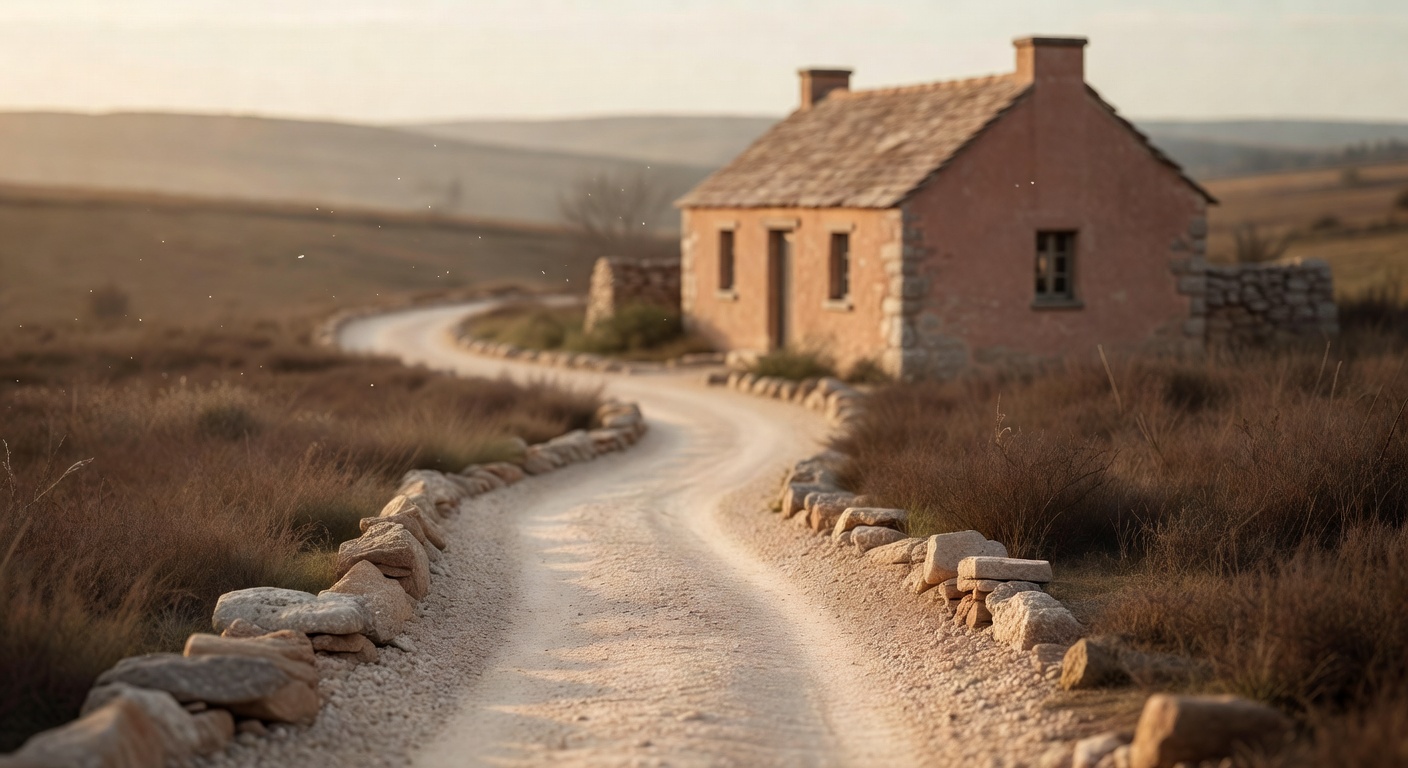 Person walking on peaceful mountain path, overlooking valley — choosing a retreat