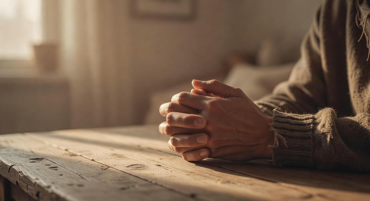Vrouw in yin yoga hals-houding voor keelchakra openen in een rustige studio met zacht licht
