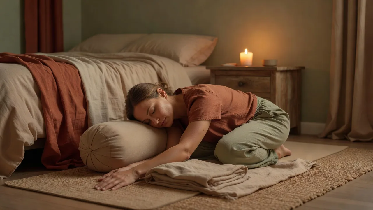 Yin yoga avondroutine beter slapen