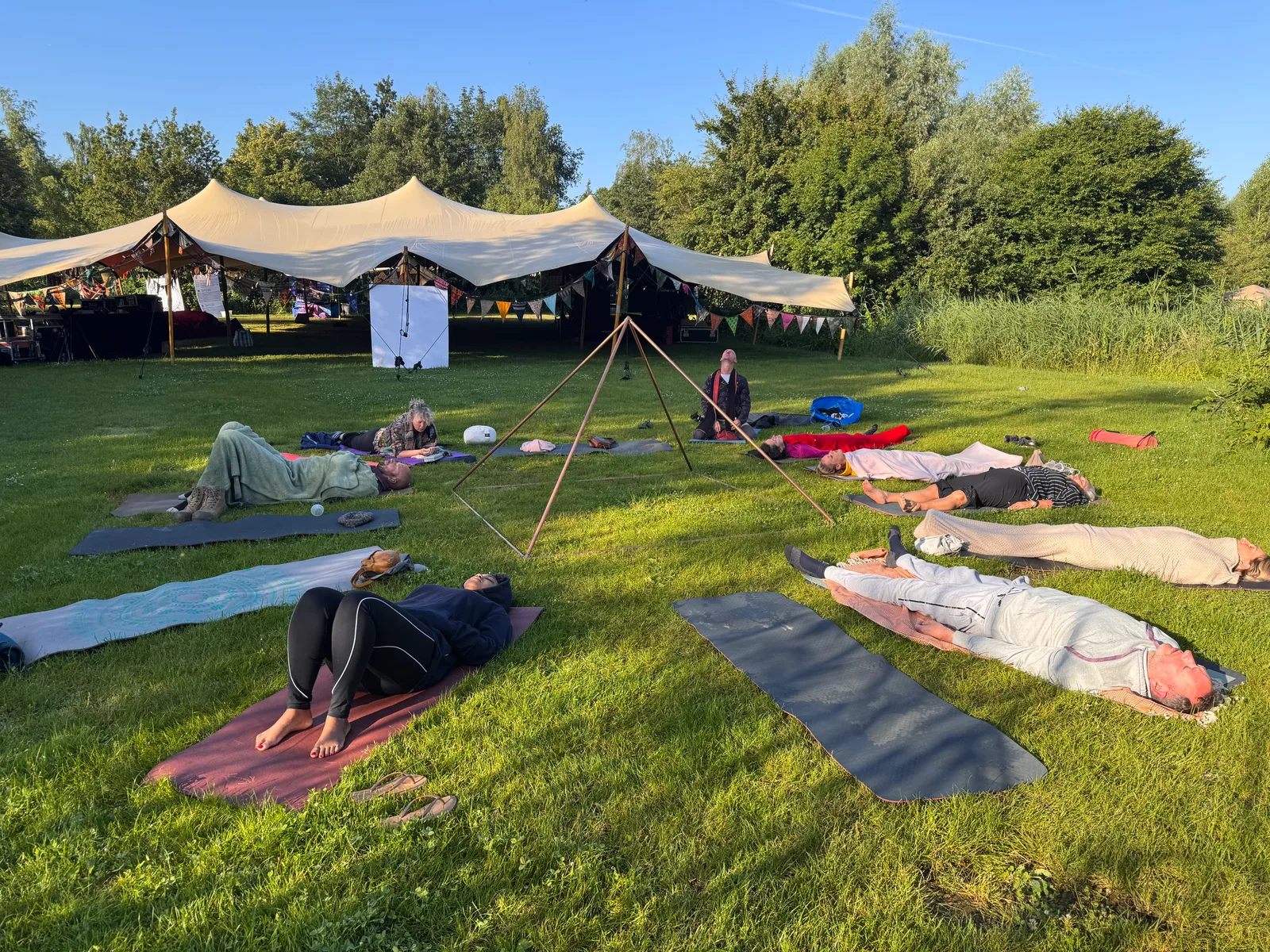Adem sessie met de groep tijdens het Energy Up festival | Spiriators